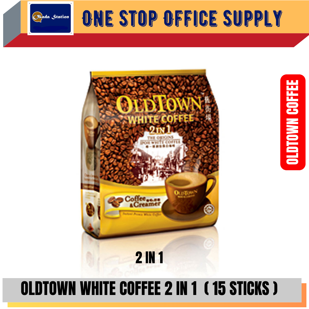 OLDTOWN COFFEE / WHITE COFFEE / 2 IN 1 / 15 SACHETS / WHITE COFFEE / KOPI 2 IN 1