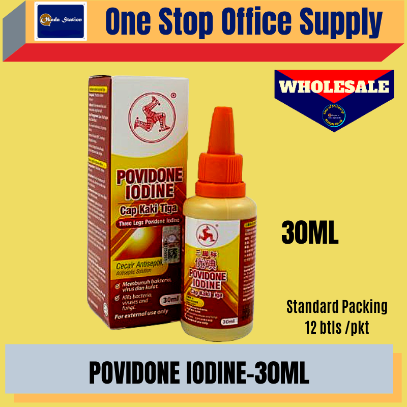 CAP TIGA KAKI POVIDONE IODINE 30ML-CAP TIGA KAKI/POVIDONE