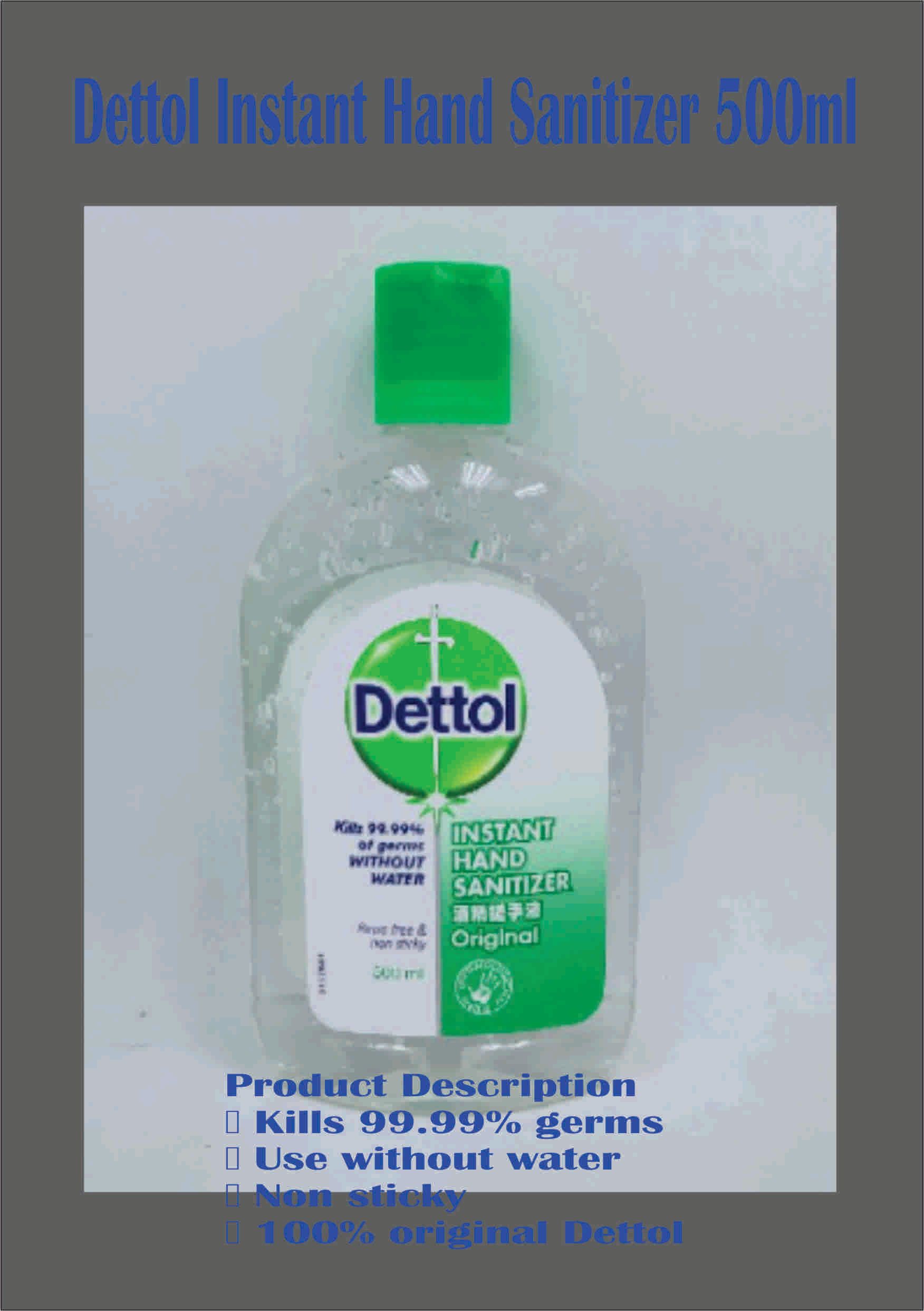 OCHA- Dettol Instant hand sanitizer 200ml OCHA- Dettol Instant hand sanitizer 200 ml -free delivery with transport charge semenanjung