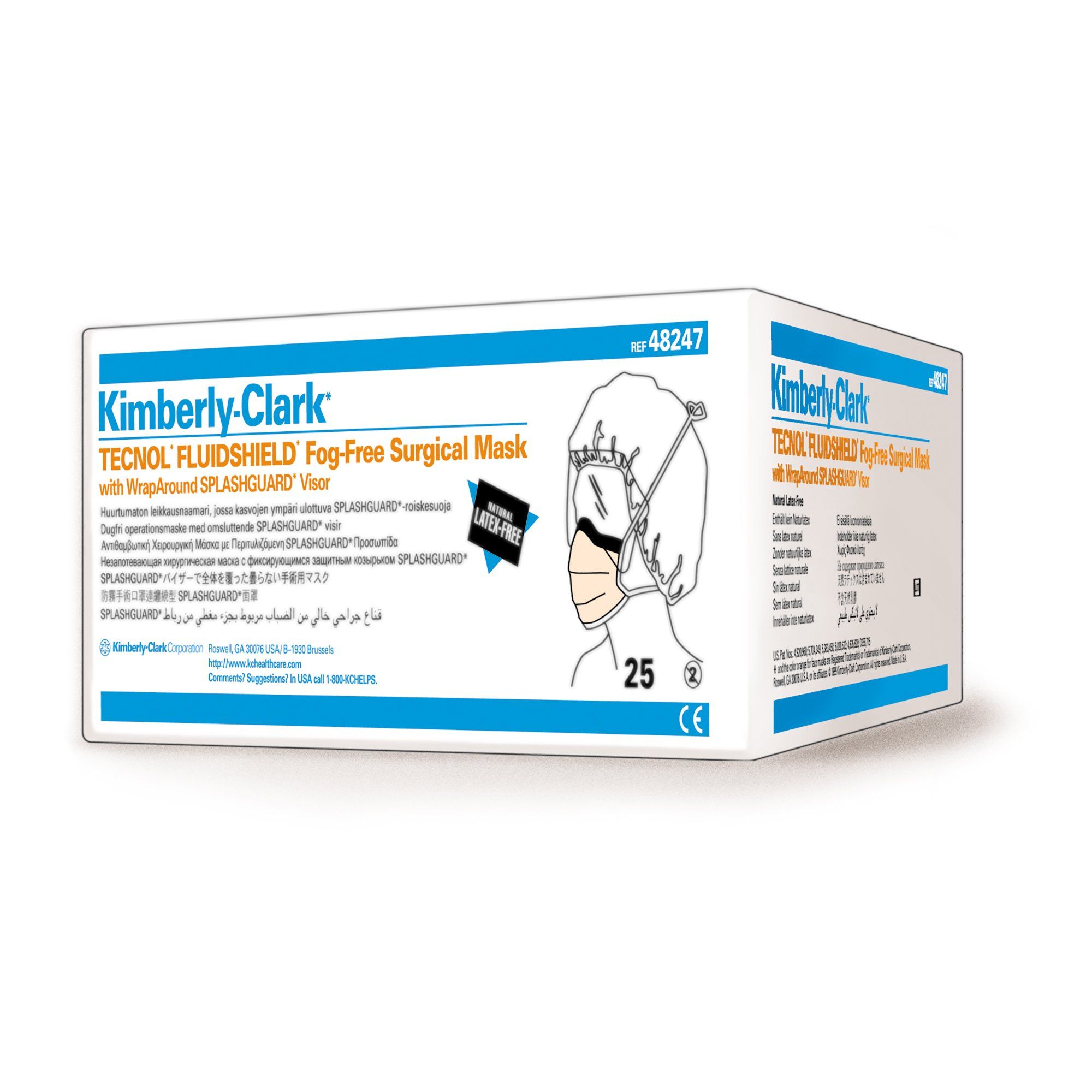 kimberly - clark wraparound face mask 48247