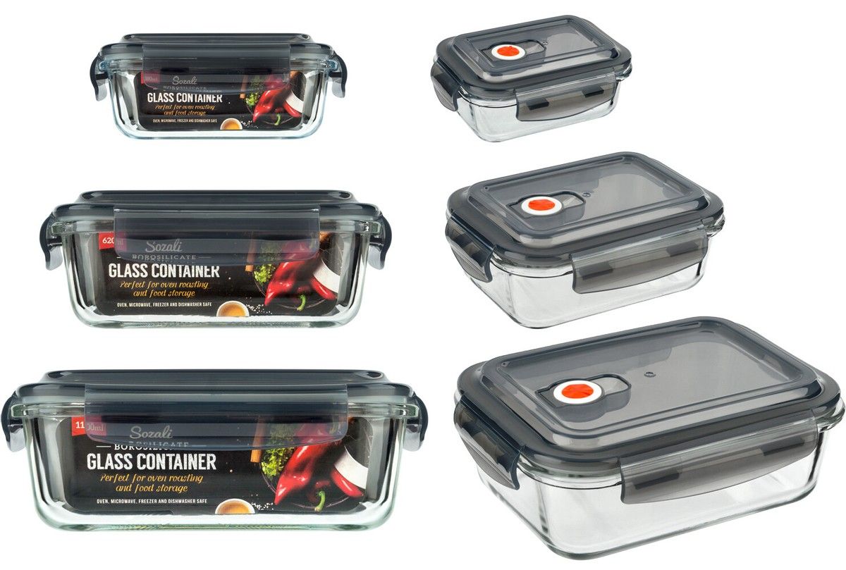 GLASS CONTAINER PREMIUM AIR TIGHT GLASS CONTAINER