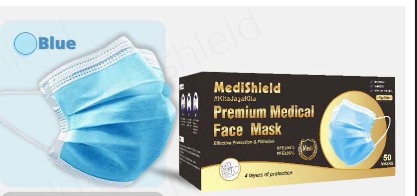 QS 4 Ply Medical Facemask Earloop