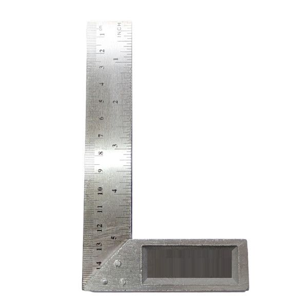 Steel L-Square Angle Ruler / Pembaris Sesiku L (6"/8"/10"/12")