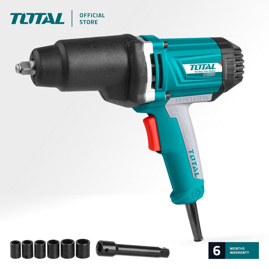 TOTAL TIW10101 IMPACT WRENCH (ALUMINIUM BODY GEARBOX WITH RUBBER COATING.)