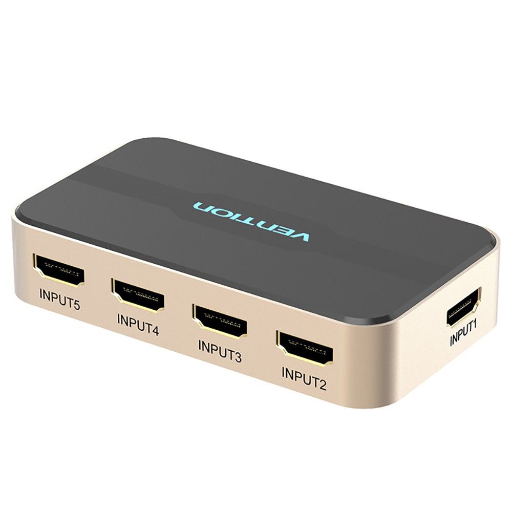 Vention *Vention HDMI Splitter 5 Input 1 Output HDMI Switch 5x1 for XBOX 360 PS4 Smart Android HDTV 4K 5 in 1 out HDMI Switcher Adapter
