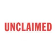 QS Rubber Stamp Unclaimed Custom Made