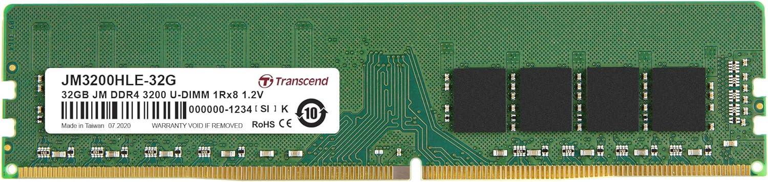 Transcend DDR4 DRAM Module (JetRam) 3200 Mbps 32GB (JM3200HLE-32G)