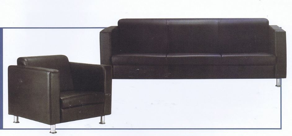 Sofa Fabric Sofa 2 Double Seater Full Leather EL-005 / 2 SEATER /Double Seater Sofa /EL-005 /Office Seater /Full Leather