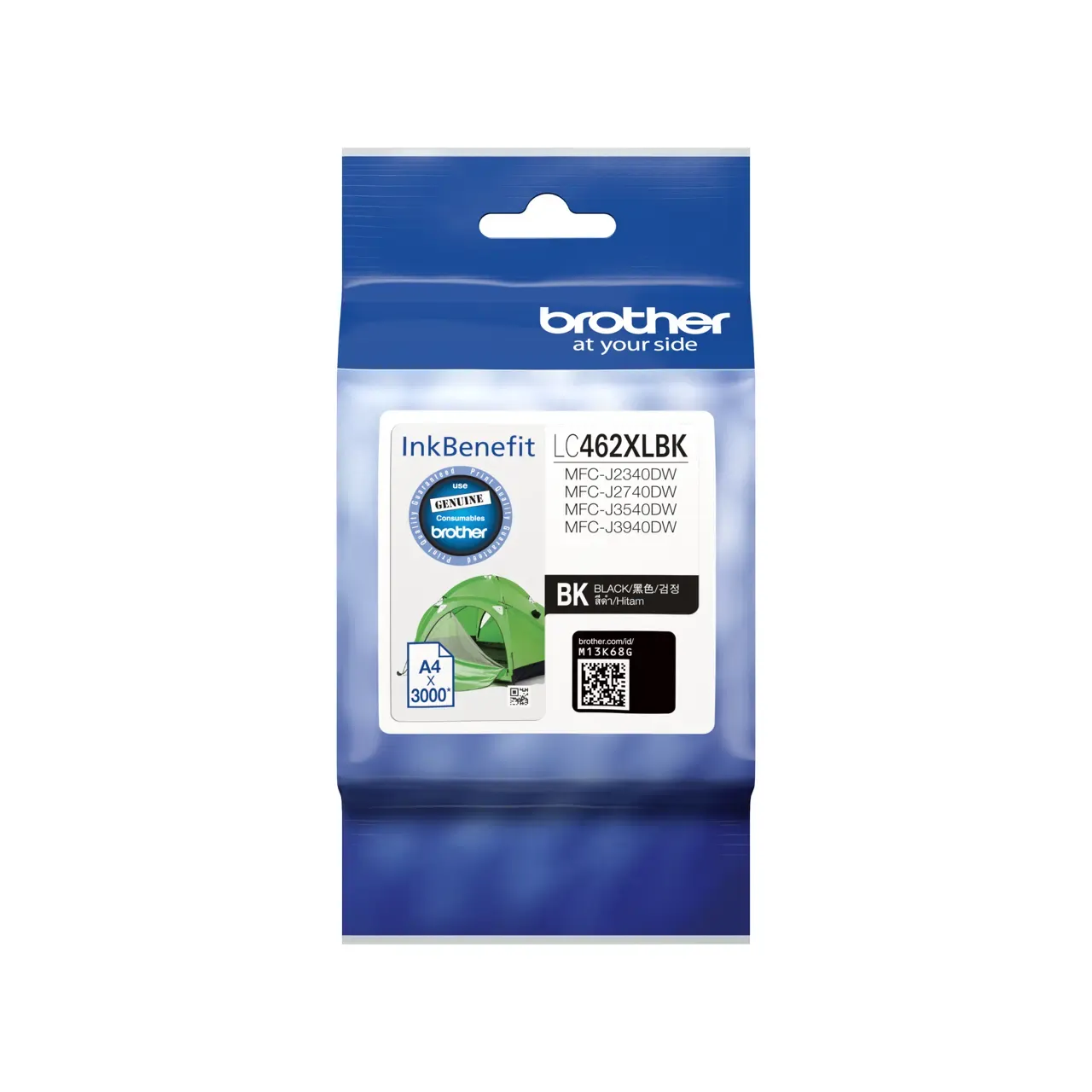 BROTHER  LC462XLBK BLACK INK CARTRIDGE