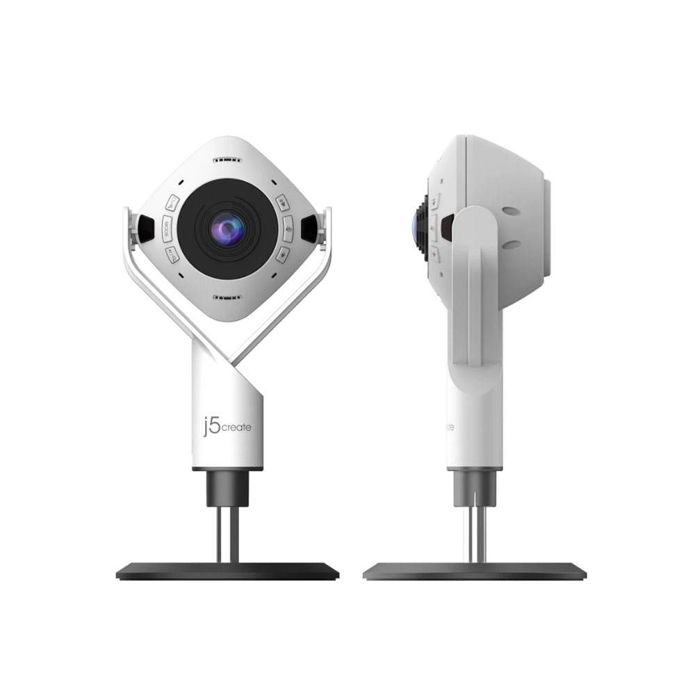 J5 Create JVU368 360Â° AI-Powered Webcam with Speakerphone