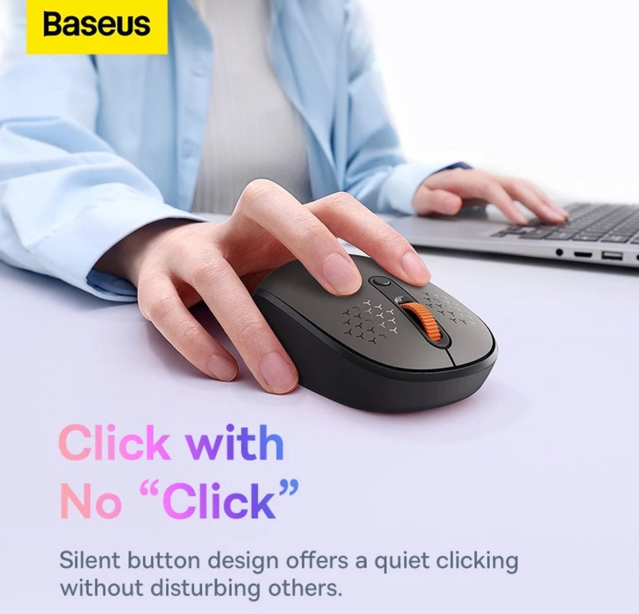 Baseus F01B Tri-Mode Bluetooth Wireless Silent Mouse