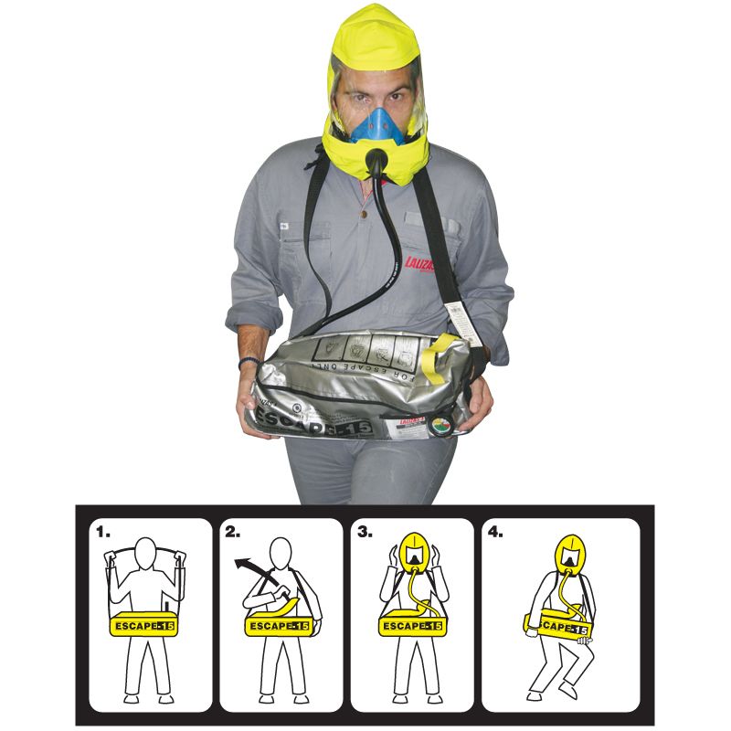 LALIZAS *LALIZAS Emergency Escape Breathing Device (EEBD) ESCAPE-15