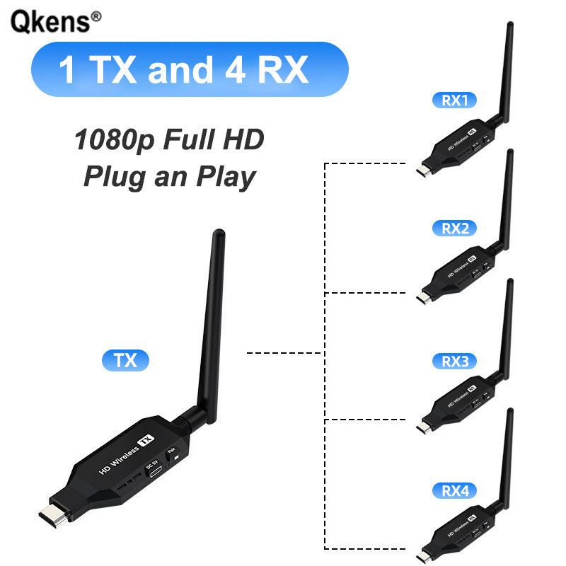ok 50M WIRELESS VIDEO TRANSMITER & RECEIVER 1080P