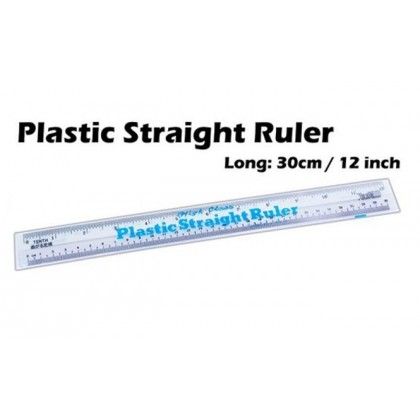 OEM * Plastic Straight Ruler 30 cm Flexible Bendable (10 pcs)