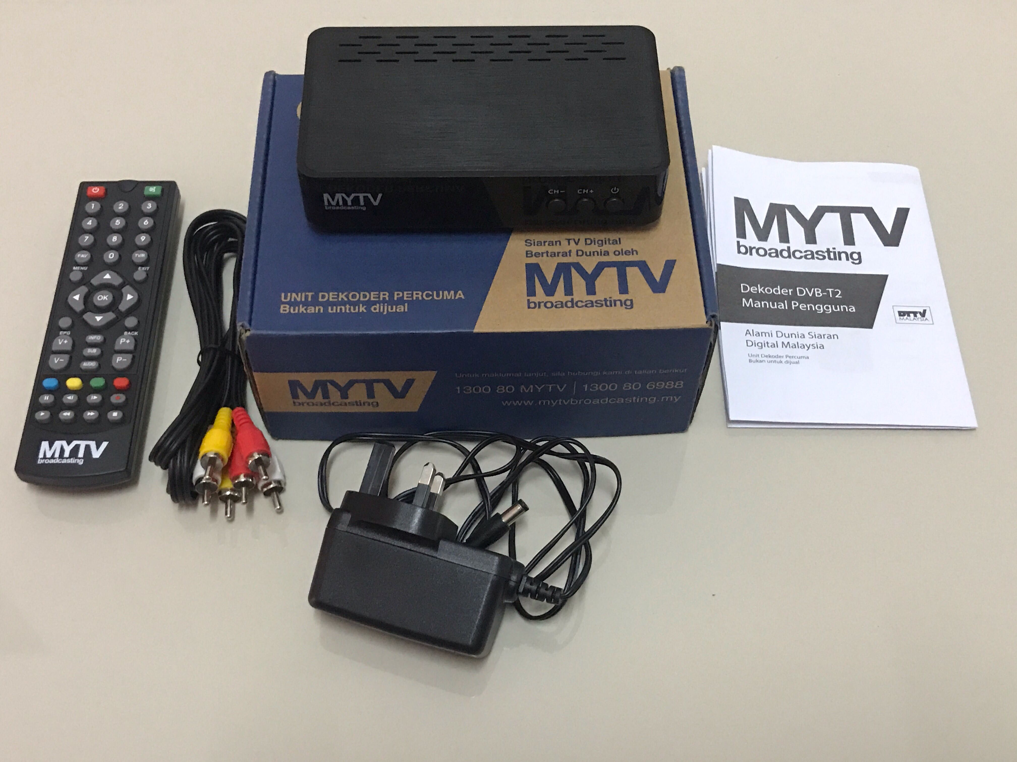 MYTV Decoder Myfreeview DVB T2 Decoder Set DVB T2 TV Box Digital TV