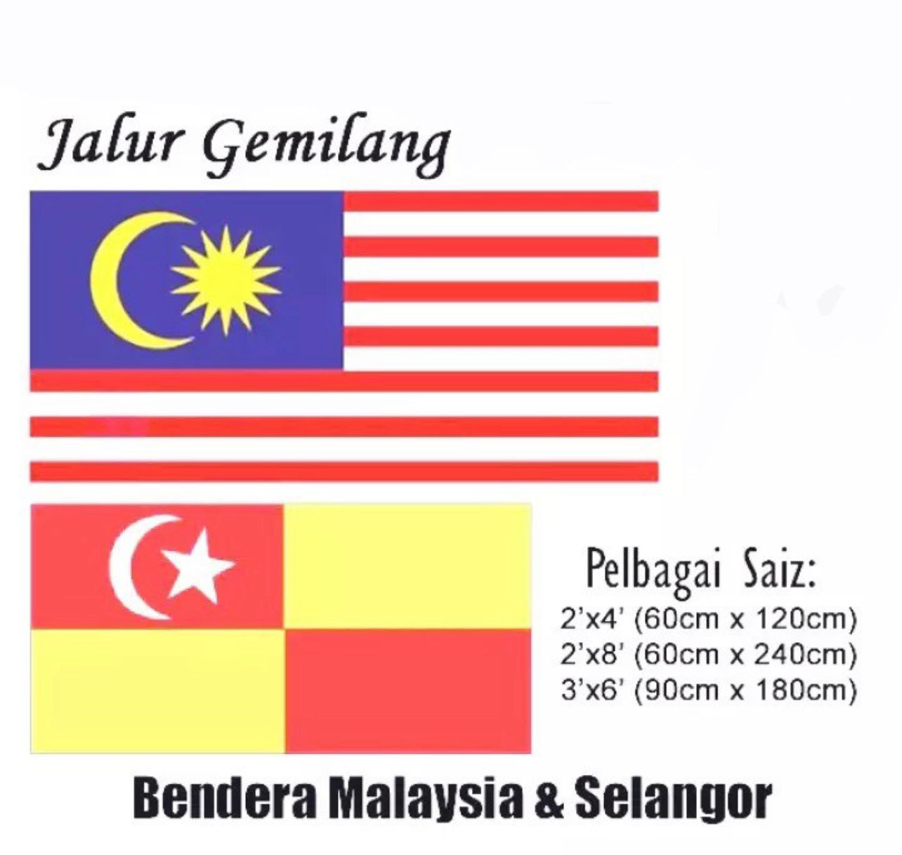 NA Bendera Malaysia dan negeri lain (Polymesh)