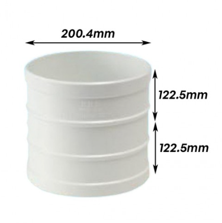 ATKC UPVC Fittings Straight Coupling 10" (250MM)
