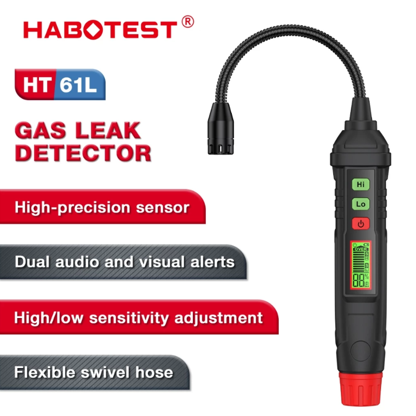 HABOTEST HT61L GAS LEAK DETECTOR HIGH-PRECISION SENSOR