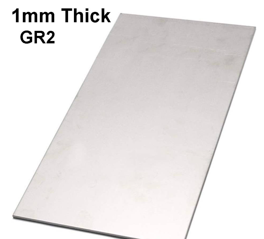 TITANIUM SHEET GR 2 TITANIUM PLATE GRADE 2 1MM THICK