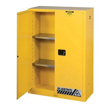 JUSTRITE *JUSTRITE 894500 Sure-Grip EX 45 Gal Yellow Flammable Liquid Cabinet