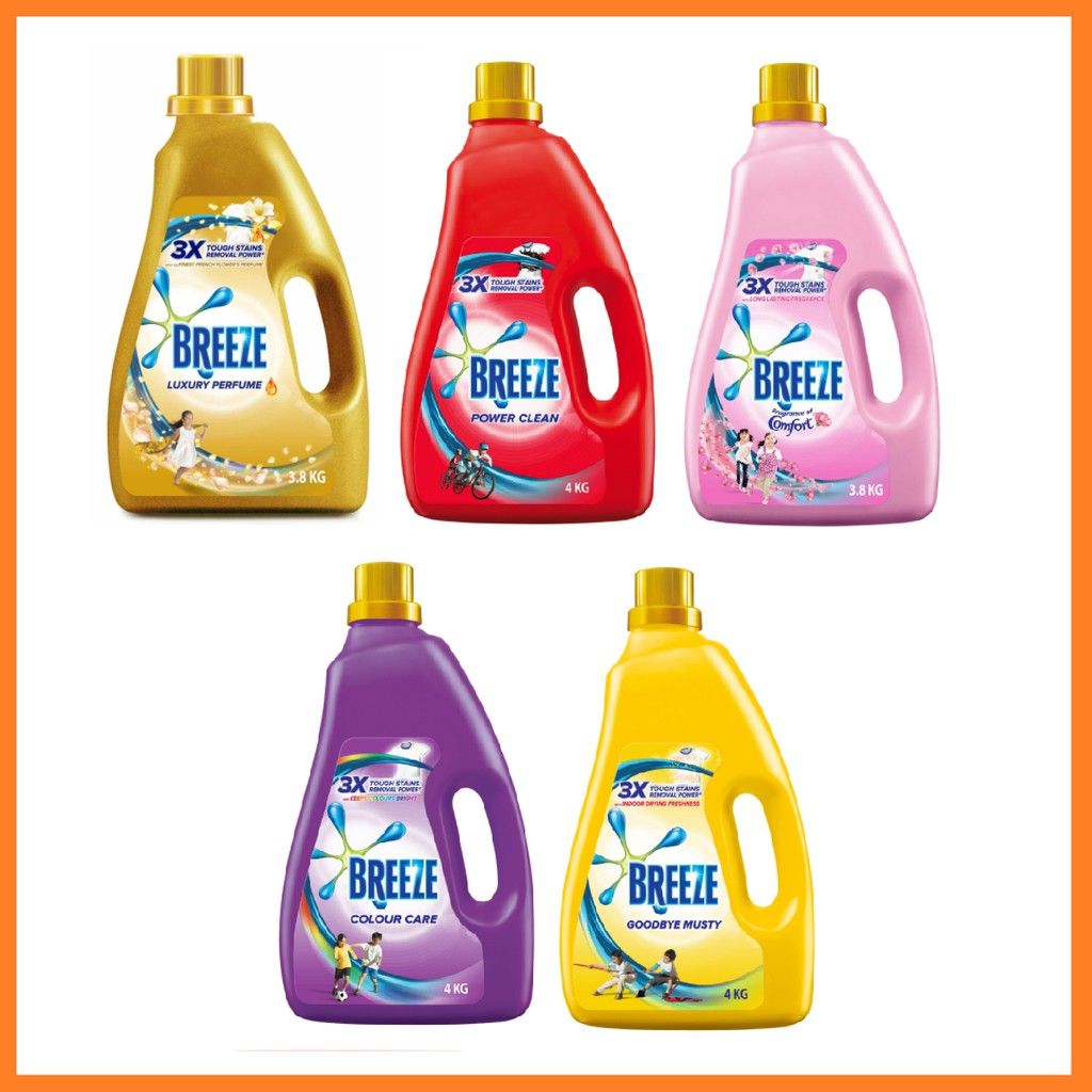 Breeze *Breeze Concentrated Liquid Detergent [3.8 Kg]