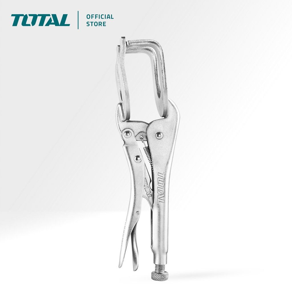 TOTAL LOCKING WELDING CLAMP PLIERS TO FORCE & HOLDS WORKPIECES IN PROPER ALIGNMENT CARBON STEEL (10") THT1921003