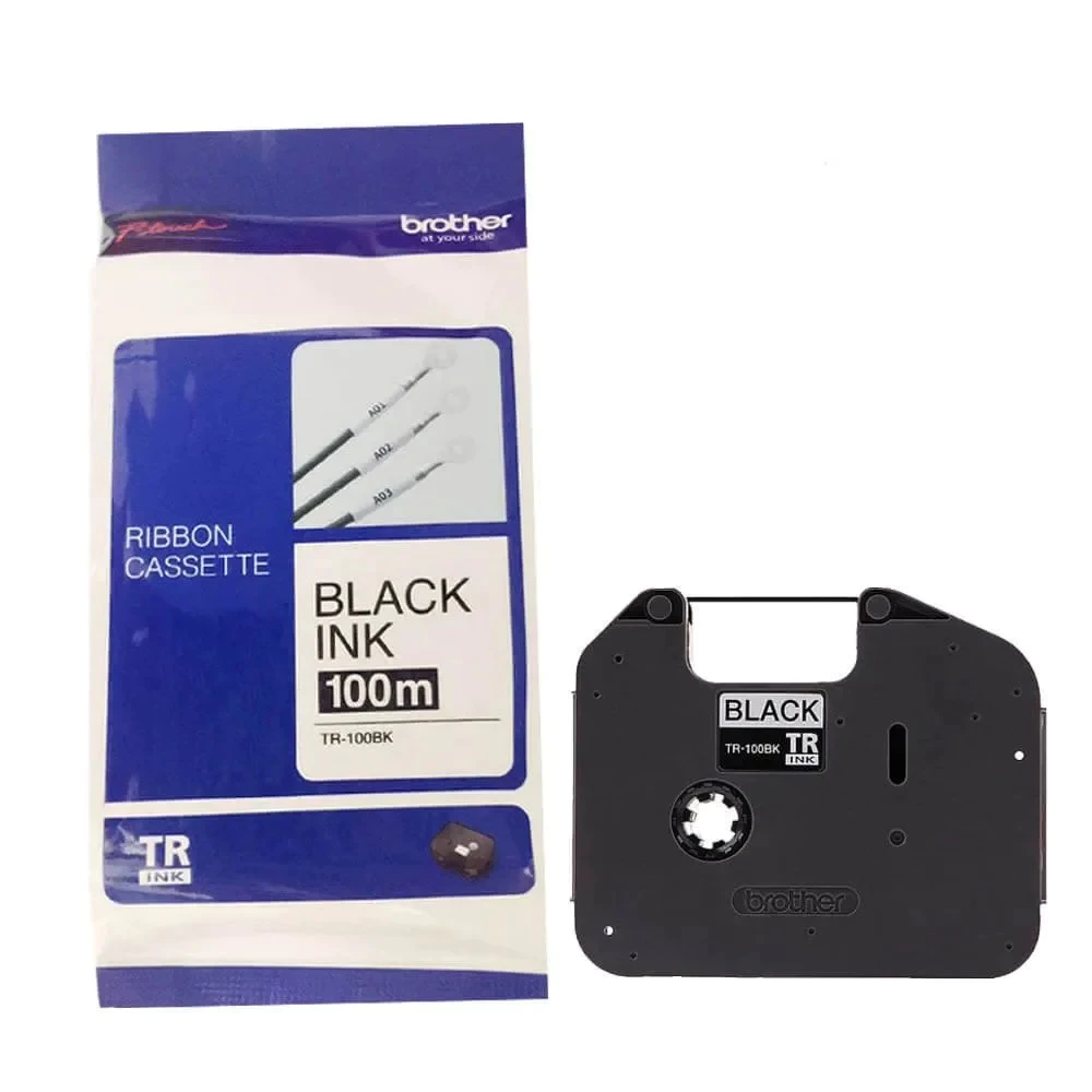 Brother Genuine Tube Ink Ribbon - Black TR-100BK