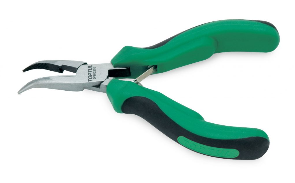 TOPTUL ELECTRONICS BENT NOSE PLIERS DFBK2205
