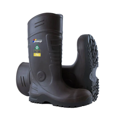 SAFETY RUBBER BOOTS WITH STEEL TOE ANTI-SLIP SOLE SIZE: 10