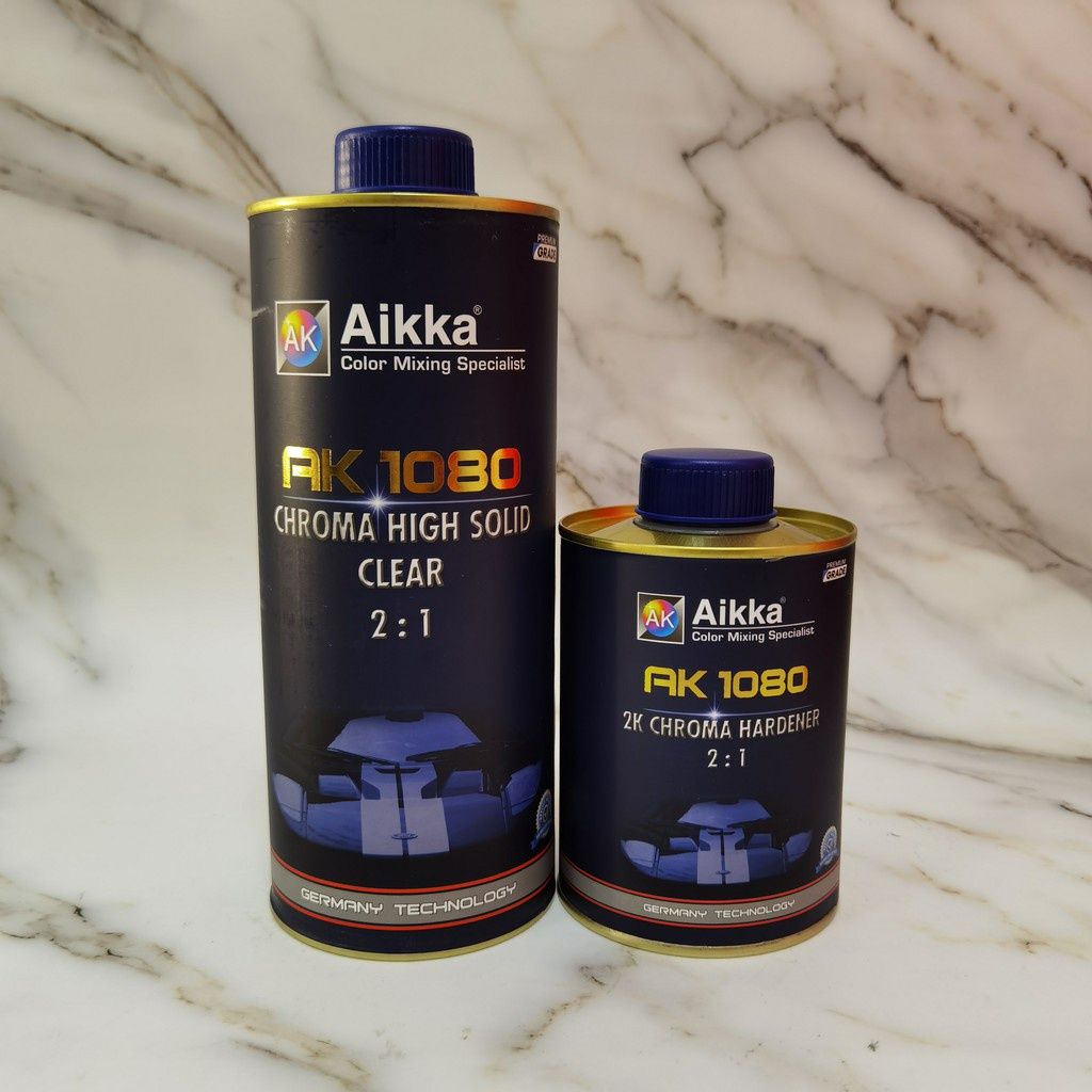 AIKKA AK 1080 CHROMA HIGH SOLID CLEAR & HARDENER 2:1