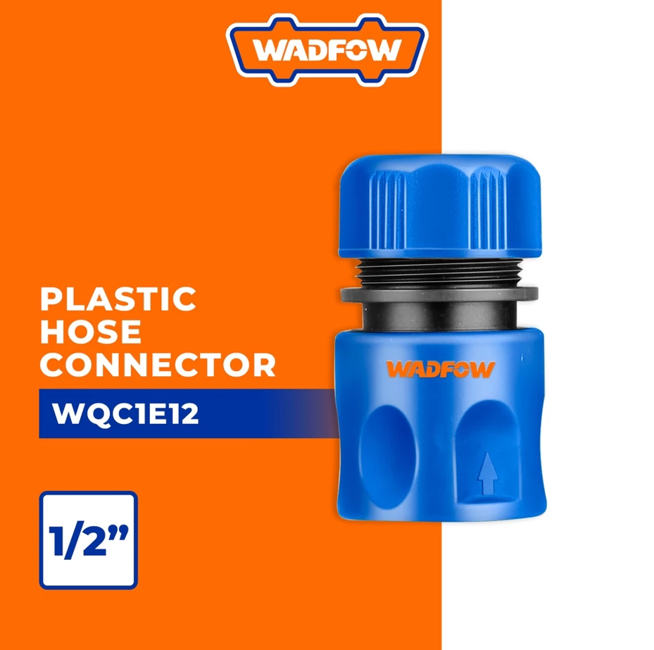 WADFOW PLASTIC HOSE CONNECTOR QUICK CONNECTOR FOR PIPE (1/2") (WQC1E12)
