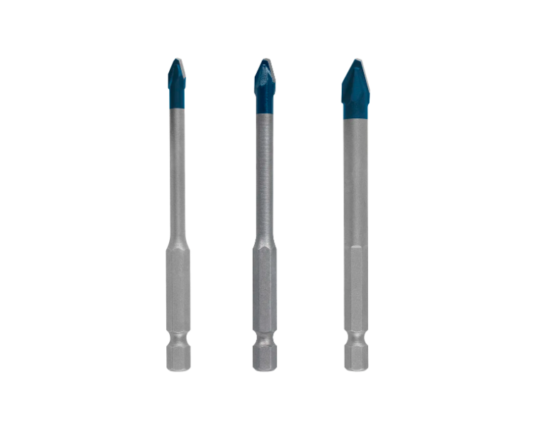 BOSCH EXPERT HARD CERAMIC HEX-9 DRILL BIT SET, 5 X 90; 6 X 90; 8 X 90 MM (3 PCS) (2608900595)