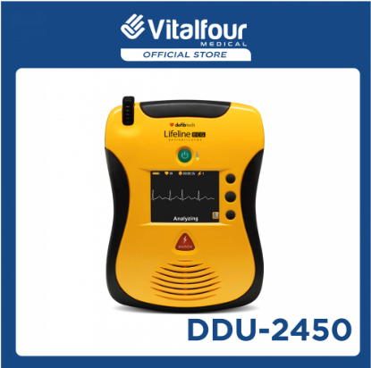 VITALFOUR DEFIBTECH LIFELINE ECG SEMI AUTO AED (DDU-2450) WITH ECG DISPLAY