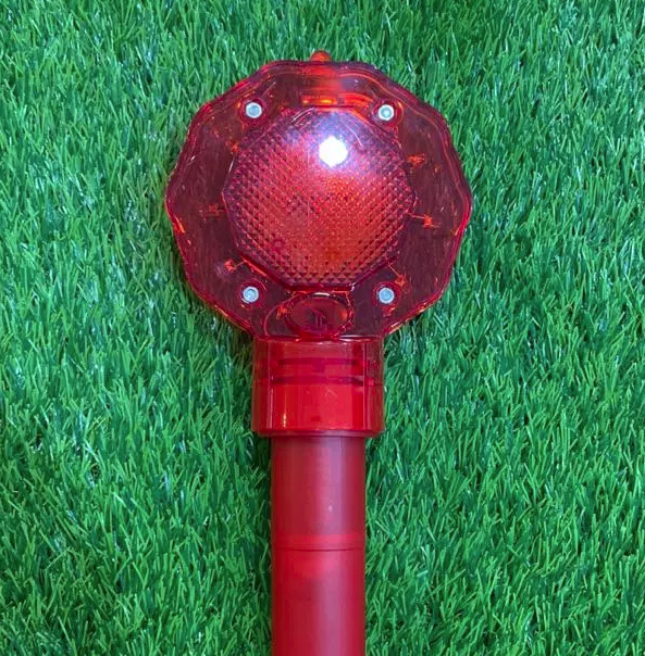 CONE BLINKER FLOWER DESIGN RED/BLUE/AMBER LED LIGHT