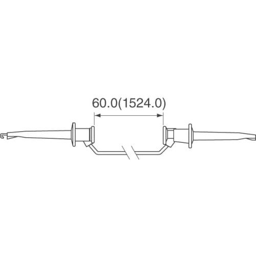 Fluke PATCH 3781-60-8 Minigrabber Patch Cord (gray)