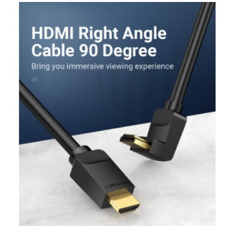 HDMI Vention HDMI 2.0 Cable Right Angle 90 Degree - 3M