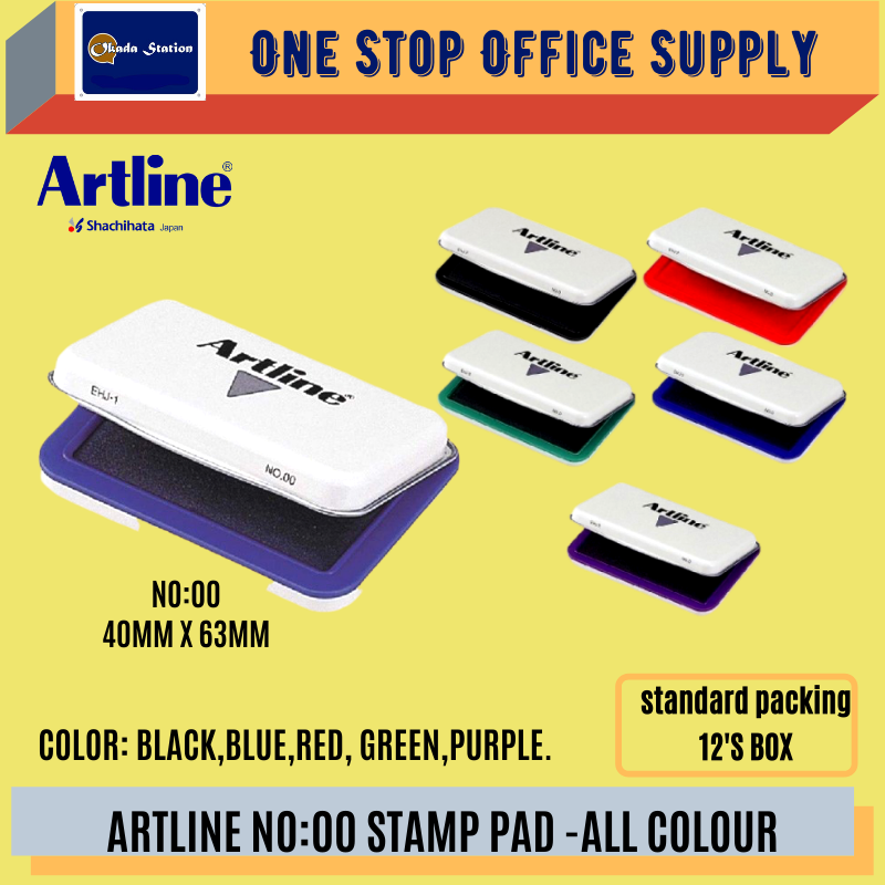 ARTLINE / STAMP PAD / NO:00 / 40MM X 63MM / ARTLINE STAMP PAD / PAD / ALL COLOUR