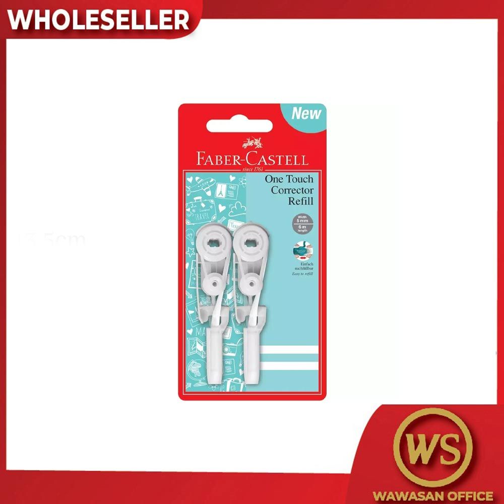 FABER CASTELL F/C ONE TOUCH CORRECTOR REFILL X 2's BC 169205