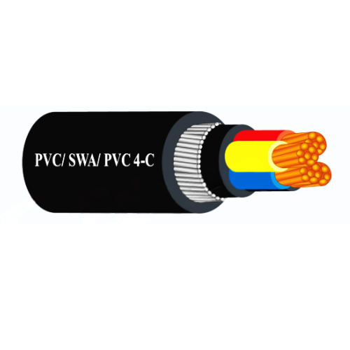 OEM 4C 6MM SQ 1KV PVC/SWA/PVC CU CABLE (500Meter/Drum)