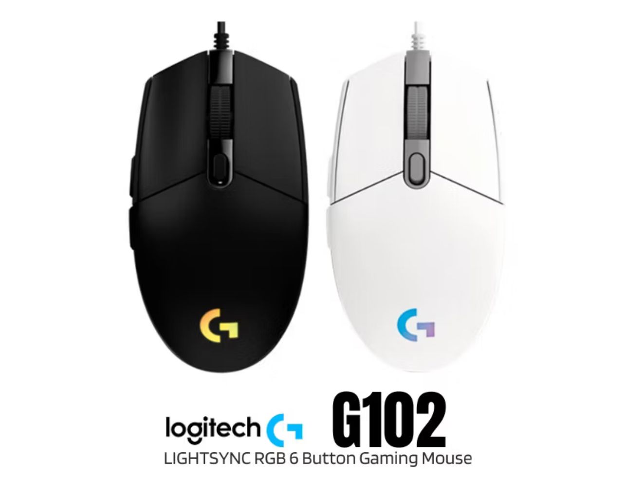 Logitech G102 LIGHTSYNC RGB 6 Button 8000DPI Gaming Mouse (2nd Gen)