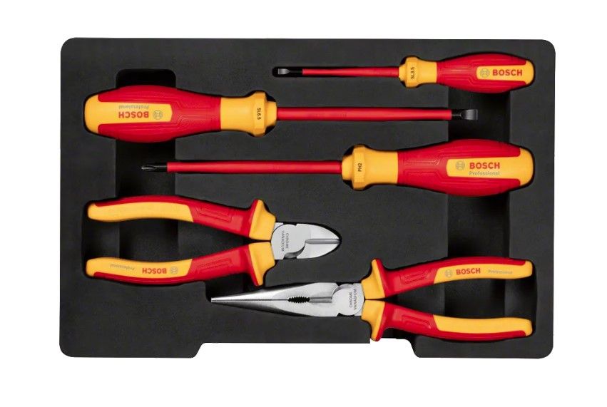 BOSCH VDE HAND TOOLS SET MIXED 5PC PROFESSIONAL COMBO KIT (1600A02NG2)