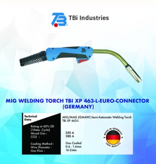 RIGHTWELL MIG WELDING TORCH TBI XP 463-L-EURO (GERMANY)