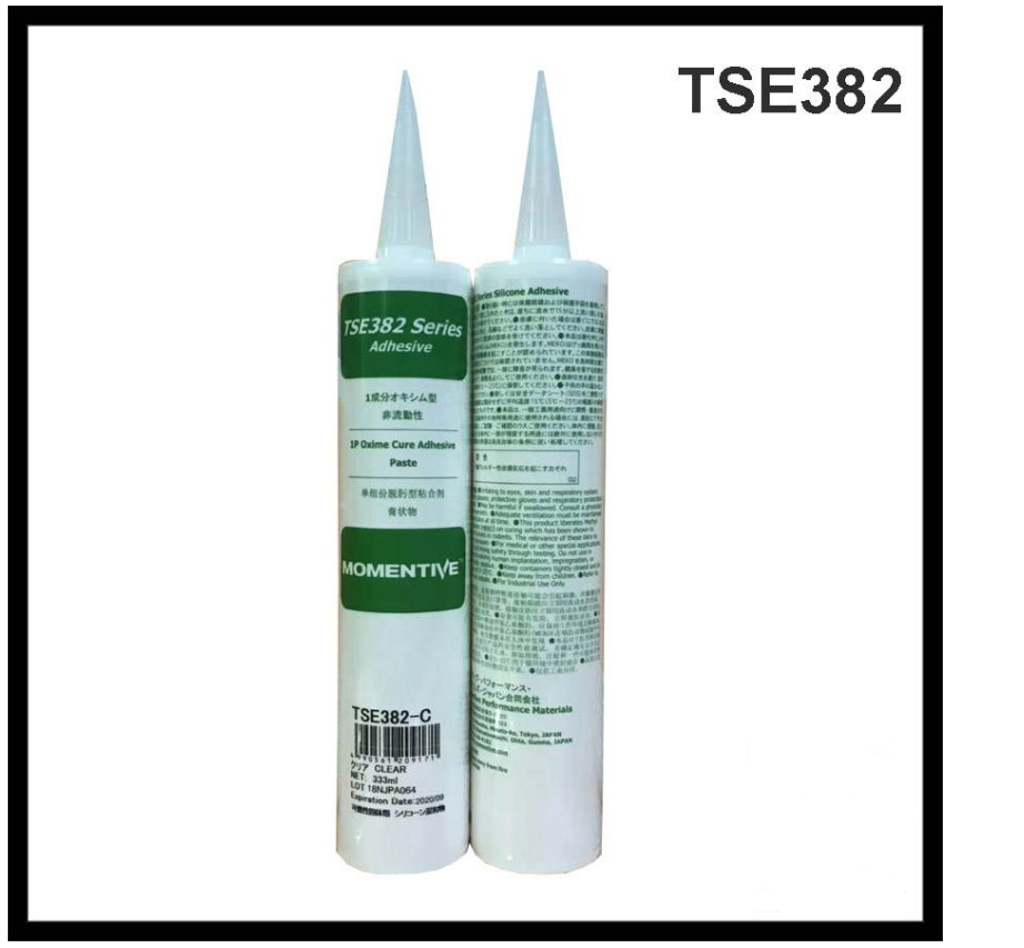 MOMENTIVE TSE382 CLEAR OR WHITE 333ML DIELECTRIC SILICONE ADHESIVE SEALANT NEUTRAL CURE