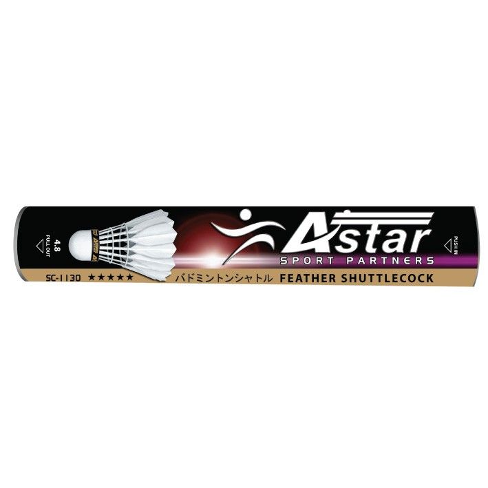 ASTAR BADMINTON SHUTTLECOCK 5 STAR / 12PCS PER TUBE / BULU TANGKIS SC1130