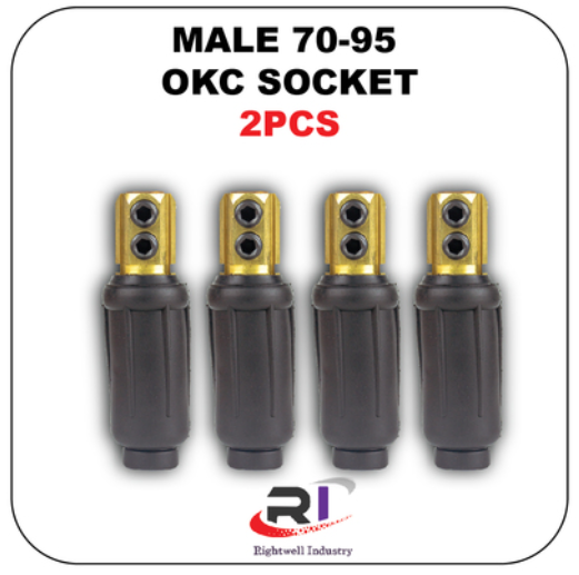 RIGHTWELL WELDING OKC MALE 70-95 14.1MM SOCKET 2PCS