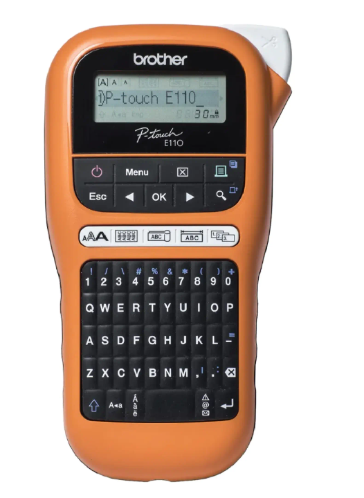 BROTHER PT-E110VP LAMINATED LABEL PRINTER UP TO 12MM WIDTH/COMES WITH CARRYING CASE