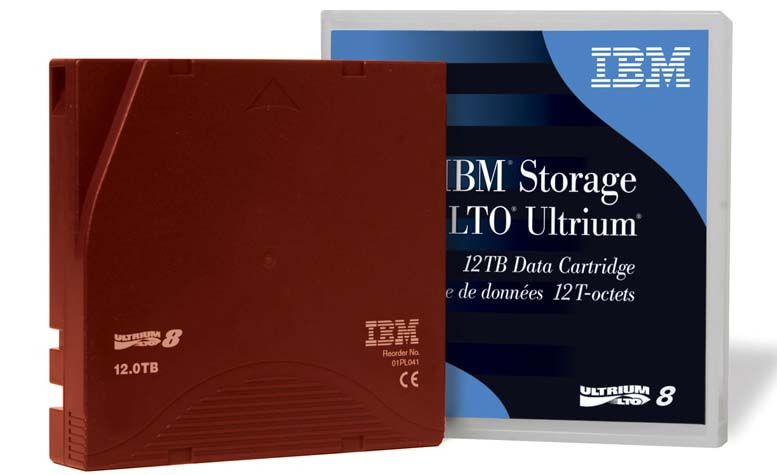 IBM LTO-8 Ultrium 8 Tape 12TB-30TB Backup Data Cartridge 01PL041