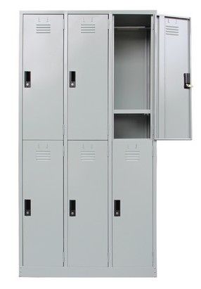 GOODVIEW 6 COMPARTMENT STEEL LOCKER 15" X 18" X 72"