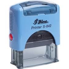 SHINY S-842 SELF-INKING PRINTER RUBBER STAMP WITH RUBBER 38mm x 14mm