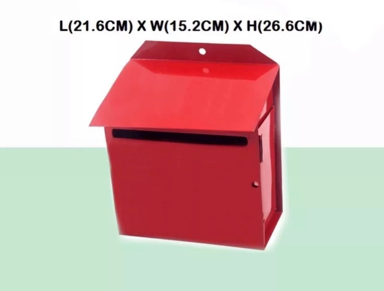 NA IRON METAL LETTER BOX / RED MAIL BOX / PETI SURAT BESI